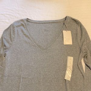Target a new day long sleeve grey T-shirt